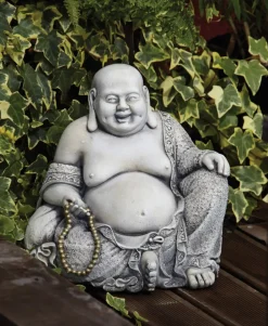 Buddha^Statues & Sculptures Pearl Stone Buddha Garden Ornament