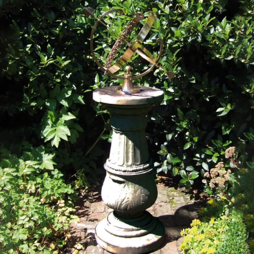 Armillary Sundials^Statues & Sculptures Pedestal Armillary 133cm Stone Garden Sundial