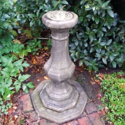 Garden Sundials^Statues & Sculptures Pedestal Brass Stone Garden Sundial