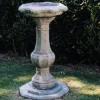 Bird Baths^Statues & Sculptures Pedestal Ornate Stone Garden Birdbath