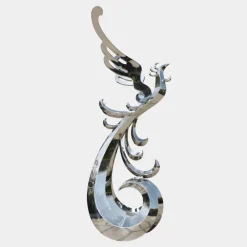 Contemporary|Contemporary^Statues & Sculptures Phoenix Rising 212cm Silver Metal Garden Sculpture