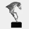 Giant|Floor Standing^Statues & Sculptures Pixel Horse 200cm Silver Metal Garden Sculpture