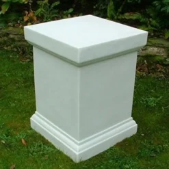 Plinths & Pedestals^Statues & Sculptures Plain 52cm Marble Resin Garden Pedestal