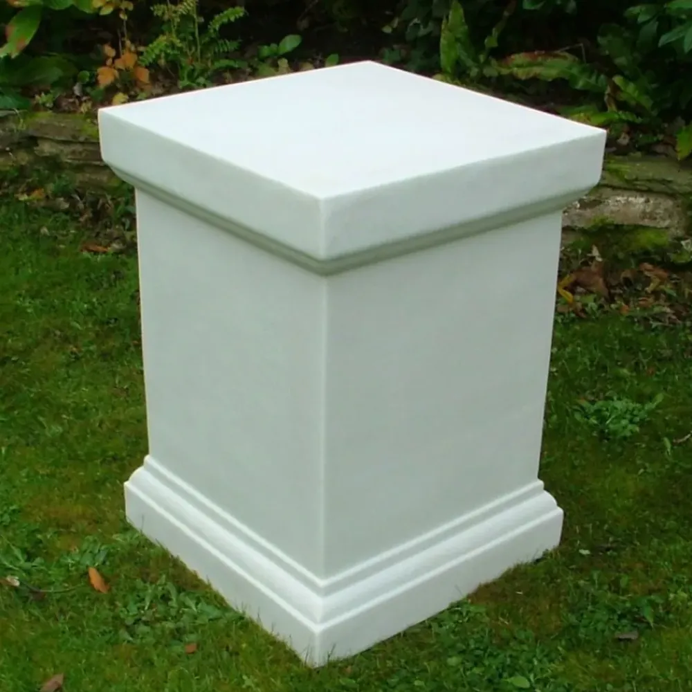 Plinths & Pedestals^Statues & Sculptures Plain 52cm Marble Resin Garden Pedestal