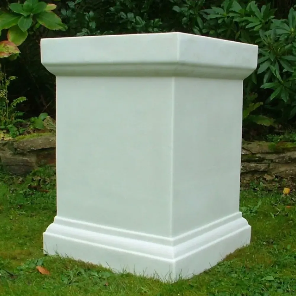 Plinths & Pedestals^Statues & Sculptures Plain 52cm Marble Resin Garden Pedestal