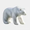 Wildlife|Contemporary^Statues & Sculptures Polar Bear 50cm White Marble Garden Statue v3