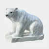 Wildlife|Contemporary^Statues & Sculptures Polar Bear 50cm White Marble Garden Statue v2