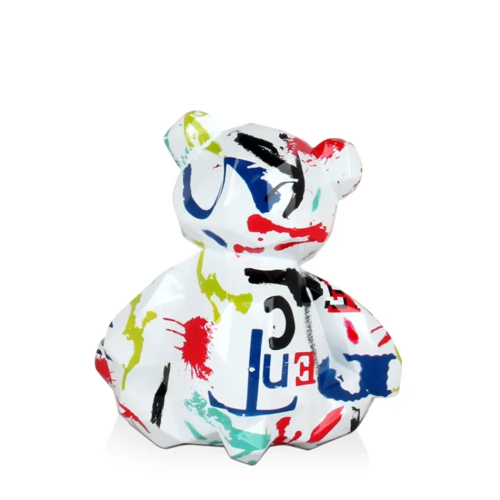 Low Poly|Table Top^Statues & Sculptures Polygon Bear 20cm Abstract Resin Indoor Sculpture