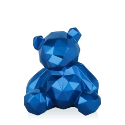 Table Top|Low Poly^Statues & Sculptures Polygon Bear 20cm Blue Resin Indoor Sculpture