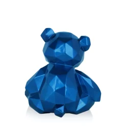 Table Top|Low Poly^Statues & Sculptures Polygon Bear 20cm Blue Resin Indoor Sculpture