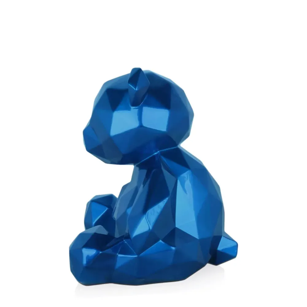 Table Top|Low Poly^Statues & Sculptures Polygon Bear 20cm Blue Resin Indoor Sculpture