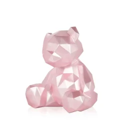 Table Top|Low Poly^Statues & Sculptures Polygon Bear 20cm Pink Resin Indoor Sculpture