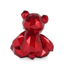 Table Top|Low Poly^Statues & Sculptures Polygon Bear 30cm Red Resin Indoor Sculpture