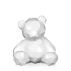 Table Top|Low Poly^Statues & Sculptures Polygon Bear 20cm White Resin Indoor Sculpture