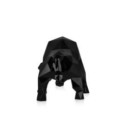 Table Top|Low Poly^Statues & Sculptures Polygon Bull 25cm Black Resin Indoor Sculpture