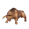 Table Top|Low Poly^Statues & Sculptures Polygon Bull 25cm Bronze Resin Indoor Sculpture