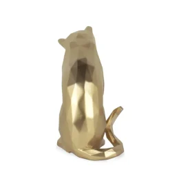 Table Top|Low Poly^Statues & Sculptures Polygon Cat 24cm Gold Resin Indoor Sculpture