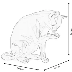 Table Top|Low Poly^Statues & Sculptures Polygon Cat 24cm Gold Resin Indoor Sculpture