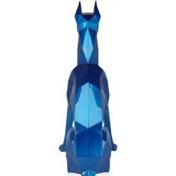 Floor Standing|Low Poly^Statues & Sculptures Polygon Doberman 82cm Blue Resin Indoor Sculpture