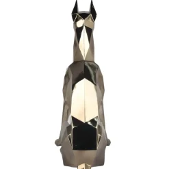 Floor Standing|Low Poly^Statues & Sculptures Polygon Doberman 82cm Gold Resin Indoor Sculpture