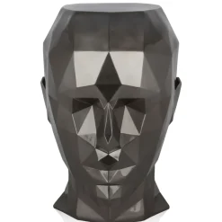 Low Poly|Contemporary^Statues & Sculptures Polygon Female Head 55cm Anthracite Side Table Sculpture