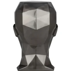 Low Poly|Contemporary^Statues & Sculptures Polygon Female Head 55cm Anthracite Side Table Sculpture
