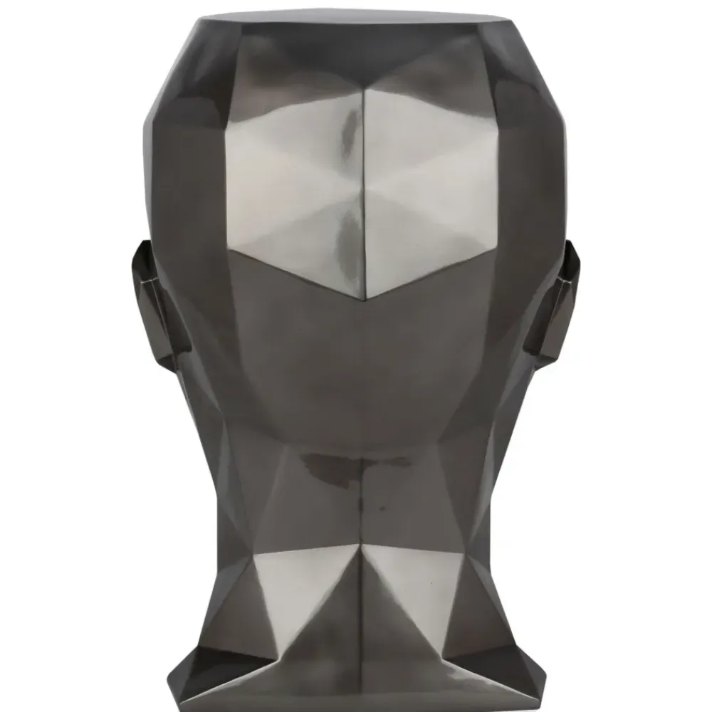 Low Poly|Contemporary^Statues & Sculptures Polygon Female Head 55cm Anthracite Side Table Sculpture