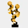 Floor Standing|Low Poly^Statues & Sculptures Polygon Fusion 104cm Gold Metal Indoor Sculpture
