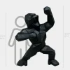 Giant|Floor Standing^Statues & Sculptures Polygon Gorilla 165cm Black Resin Indoor Sculpture