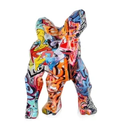 Table Top|Graffiti^Statues & Sculptures Polygon Gorilla 30cm Graffiti Resin Indoor Sculpture