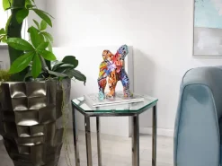 Table Top|Graffiti^Statues & Sculptures Polygon Gorilla 30cm Graffiti Resin Indoor Sculpture