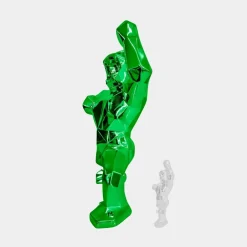 Floor Standing|Animals^Statues & Sculptures Polygon Gorilla 135cm Green Resin Indoor Sculpture