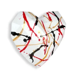 Low Poly|Wall Art^Statues & Sculptures Polygon Love 26cm Multicolour Resin Wall Sculpture