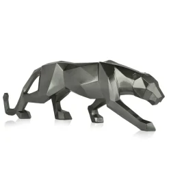 Table Top|Floor Standing^Statues & Sculptures Polygon Panther 31cm Anthracite Resin Indoor Sculpture