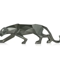Table Top|Floor Standing^Statues & Sculptures Polygon Panther 31cm Anthracite Resin Indoor Sculpture