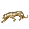 Table Top|Low Poly^Statues & Sculptures Polygon Panther 14cm Gold Resin Indoor Sculpture