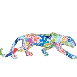 Table Top|Low Poly^Statues & Sculptures Polygon Panther 14cm Inca Art Resin Indoor Sculpture
