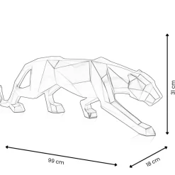 Table Top|Floor Standing^Statues & Sculptures Polygon Panther 31cm Multicoloured Resin Indoor Sculpture