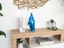Table Top|Low Poly^Statues & Sculptures Polygon Penguin 35cm Blue Resin Indoor Sculpture