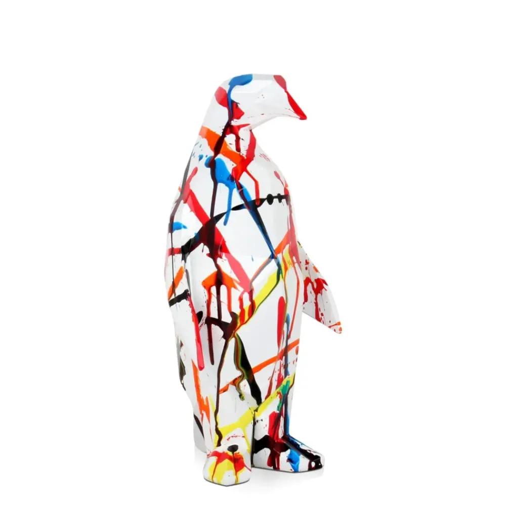 Table Top|Low Poly^Statues & Sculptures Polygon Penguin 35cm Multicolour Resin Indoor Sculpture
