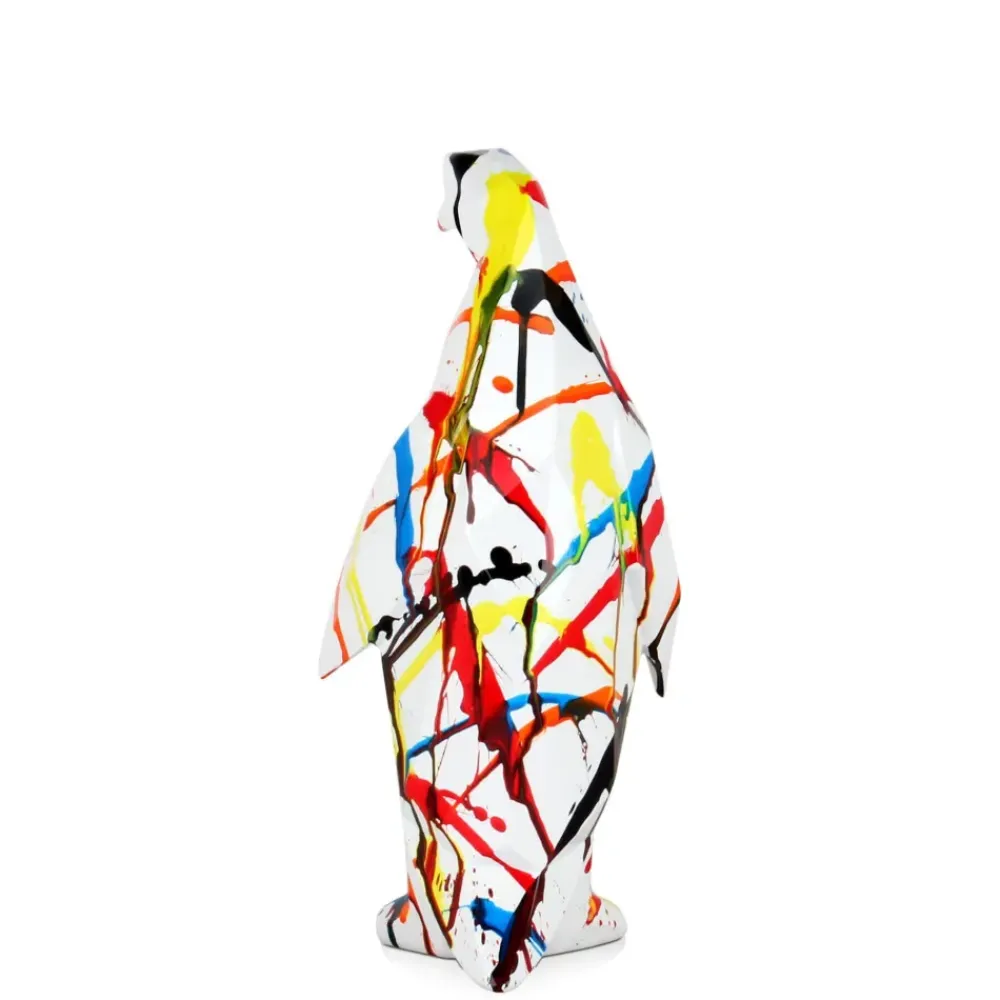 Table Top|Low Poly^Statues & Sculptures Polygon Penguin 35cm Multicolour Resin Indoor Sculpture