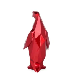Table Top|Low Poly^Statues & Sculptures Polygon Penguin 35cm Red Resin Indoor Sculpture
