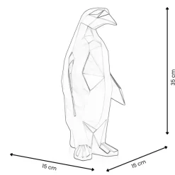 Table Top|Low Poly^Statues & Sculptures Polygon Penguin 35cm Red Resin Indoor Sculpture