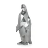 Table Top|Low Poly^Statues & Sculptures Polygon Penguin 50cm Silver Resin Indoor Sculpture