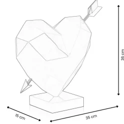 Table Top|Low Poly^Statues & Sculptures Polygon Pure Love 36cm Resin Indoor Sculpture