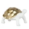 Table Top|Low Poly^Statues & Sculptures Polygon Turtle 21cm Gold Resin Indoor Sculpture
