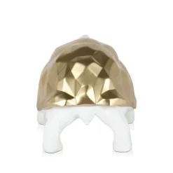 Table Top|Low Poly^Statues & Sculptures Polygon Turtle 21cm Gold Resin Indoor Sculpture