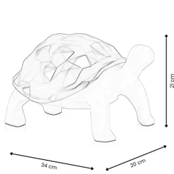 Table Top|Low Poly^Statues & Sculptures Polygon Turtle 21cm Gold Resin Indoor Sculpture