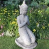 Buddha^Statues & Sculptures Praying Thai Buddha Stone Garden Statue