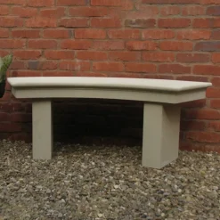 Stone Benches^Statues & Sculptures Pure Curved Modern Stone Garden Bench